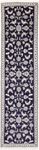 Alfombra de pasillo Alfombra persa - Nain - 292 x 75 cm - azul oscuro