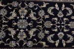 Alfombra de pasillo Alfombra persa - Nain - 292 x 75 cm - azul oscuro
