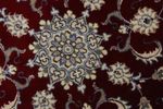 Alfombra de pasillo Alfombra persa - Nain - 100 x 100 cm - rojo