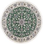 Alfombra de pasillo Alfombra Persa - Nain - Real - 100 x 100 cm - verde