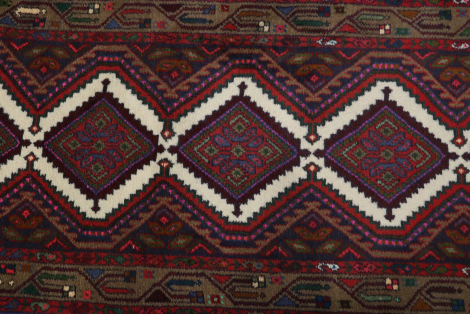 Alfombra de pasillo Alfombra persa - Nómada - 313 x 84 cm - óxido