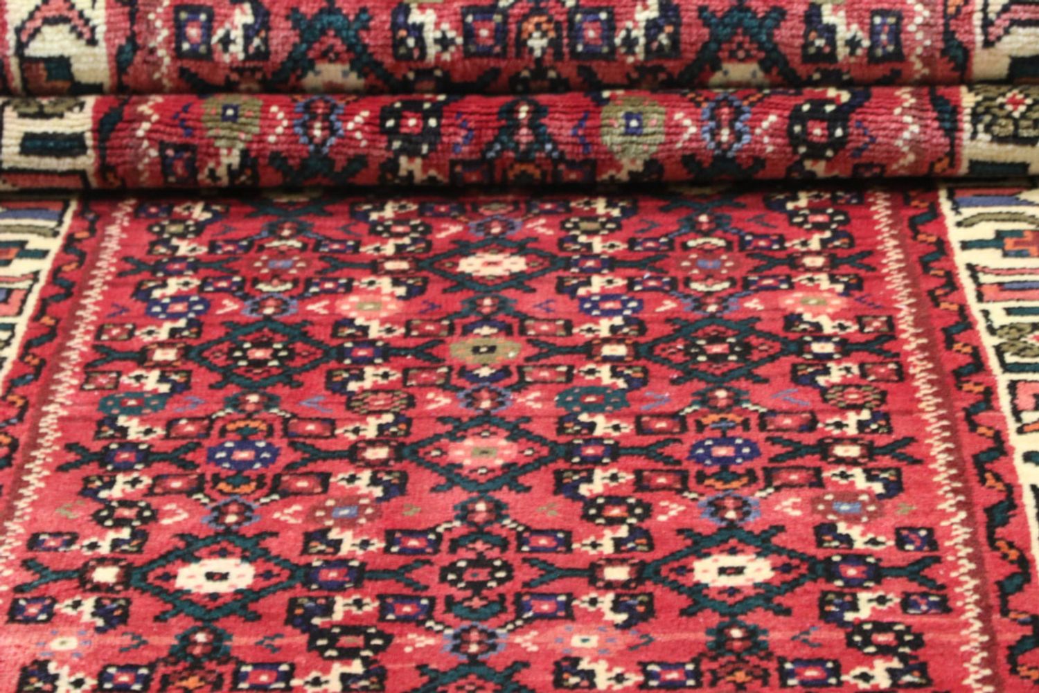 Alfombra de pasillo Alfombra persa - Nómada - 296 x 74 cm - óxido