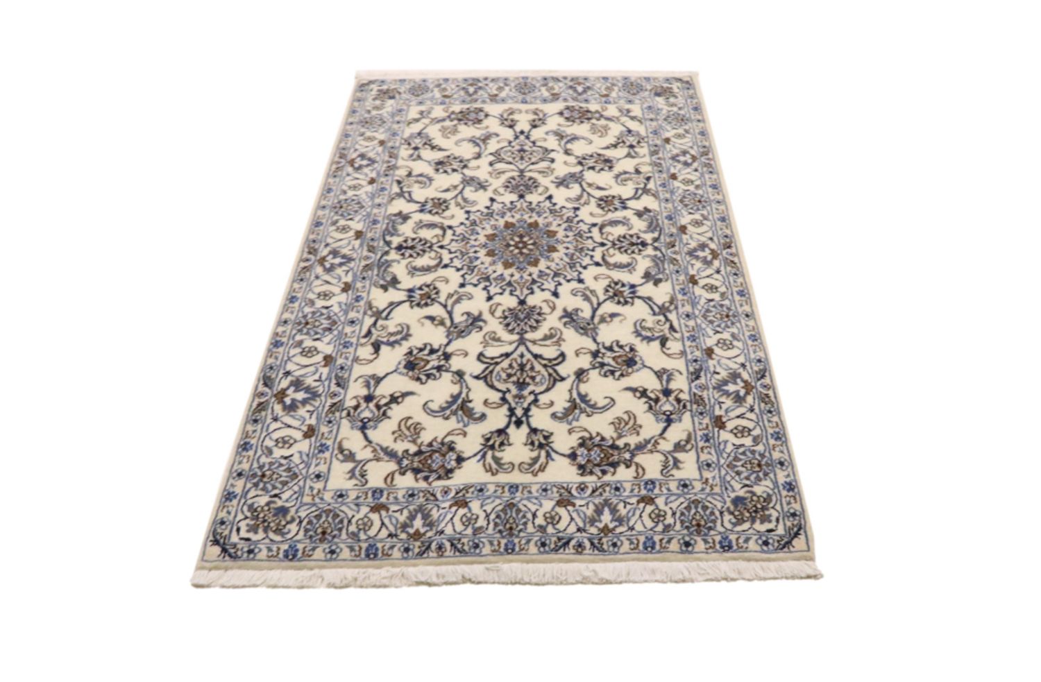 Alfombra persa - Nain - 200 x 120 cm - crema