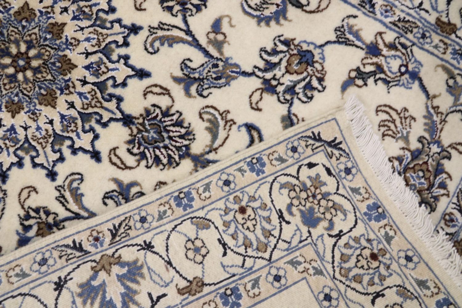 Alfombra persa - Nain - 200 x 120 cm - crema