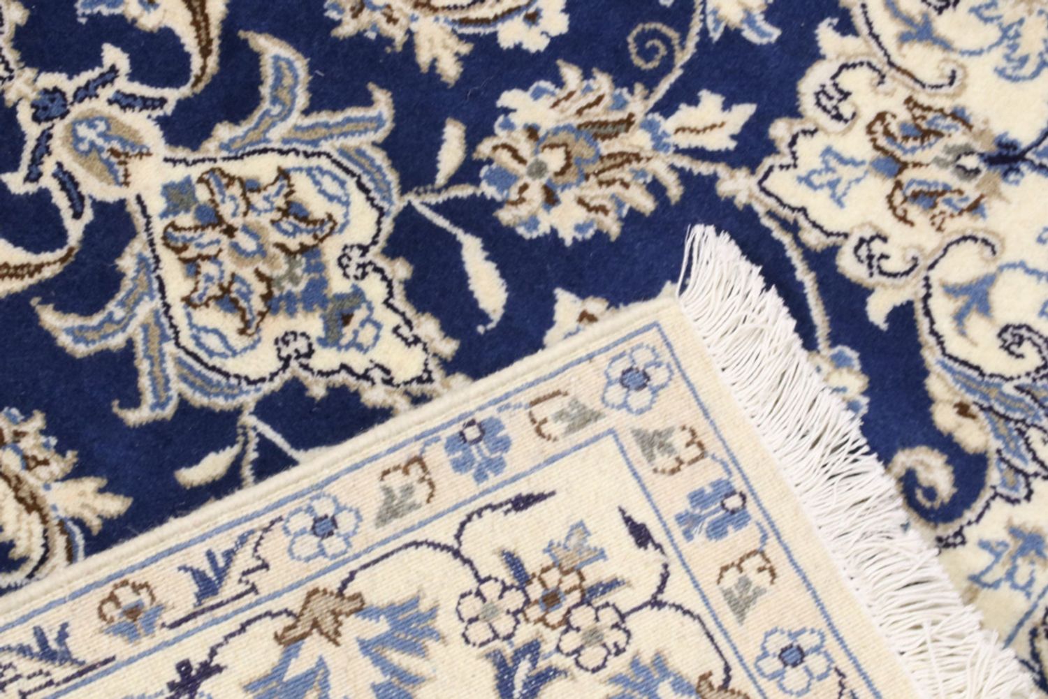 Perský koberec - Nain - 206 x 120 cm - modrá