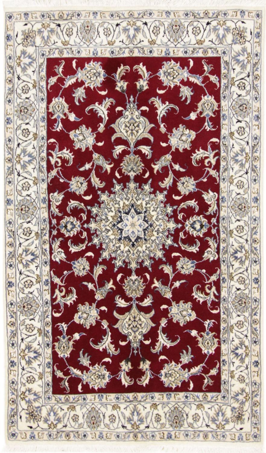 Alfombra persa - Nain - 195 x 118 cm - rojo