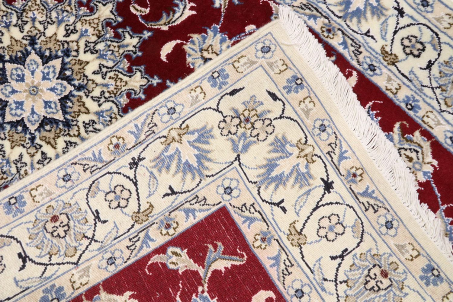 Alfombra persa - Nain - 195 x 118 cm - rojo