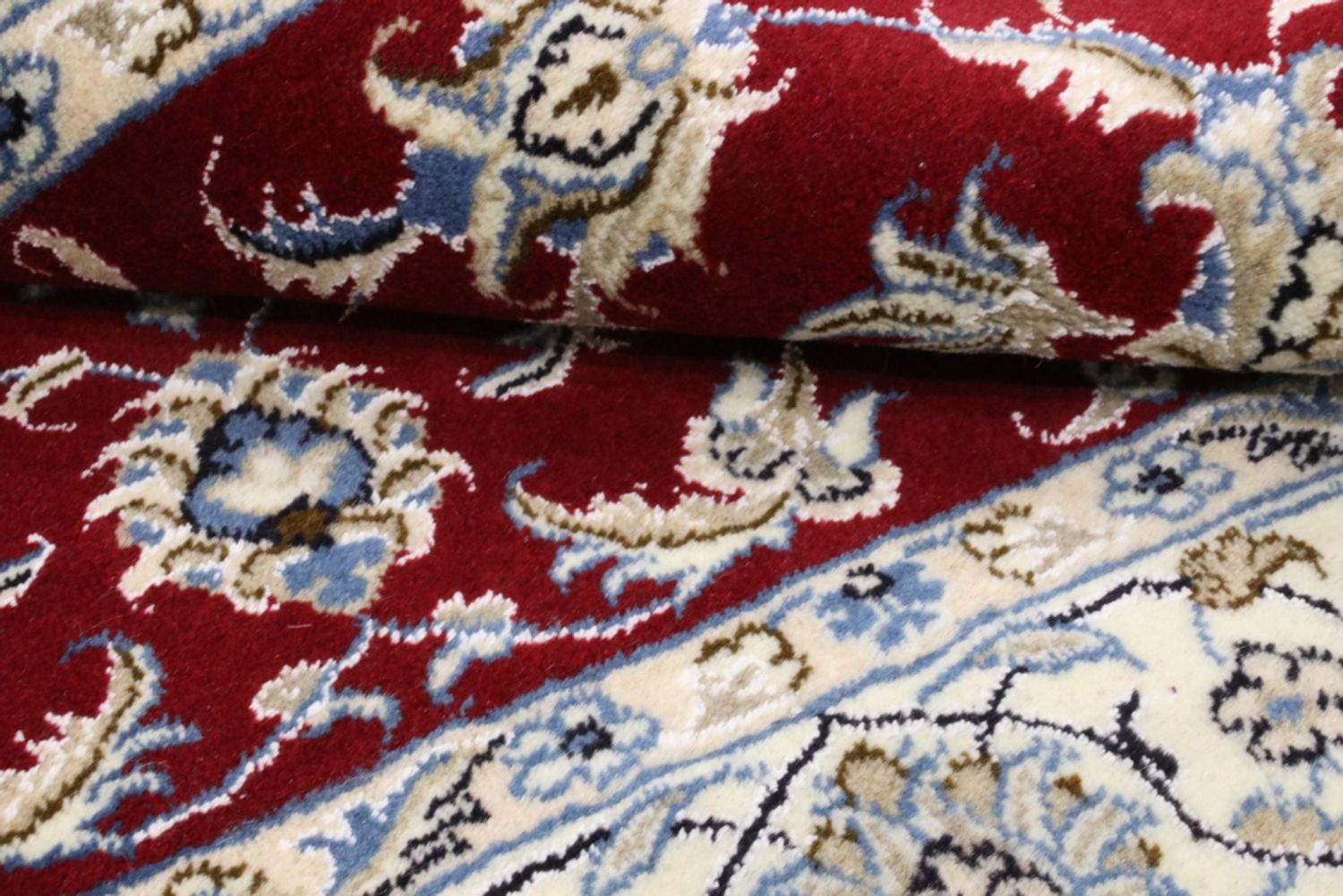 Alfombra persa - Nain - 195 x 118 cm - rojo