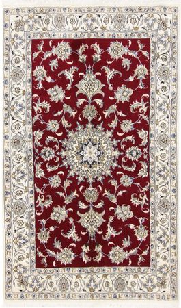 Alfombra persa - Nain - 195 x 118 cm - rojo