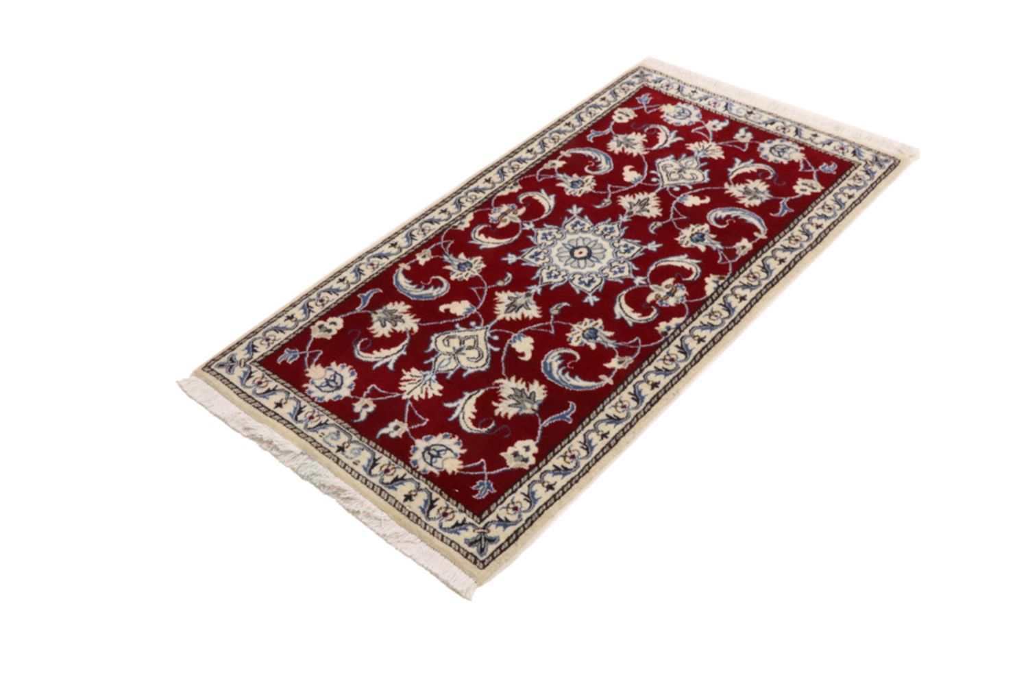 Alfombra persa - Nain - 137 x 70 cm - rojo