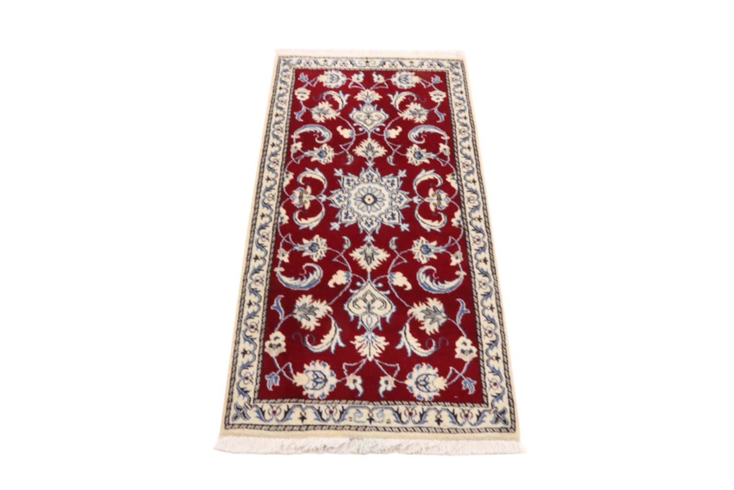 Alfombra persa - Nain - 137 x 70 cm - rojo