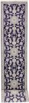Alfombra de pasillo Alfombra persa - Nain - 389 x 80 cm - azul oscuro