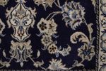 Alfombra de pasillo Alfombra persa - Nain - 389 x 80 cm - azul oscuro