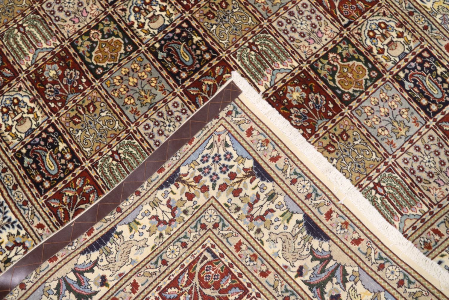 Perský koberec - Klasický - 195 x 148 cm - tmavě béžová