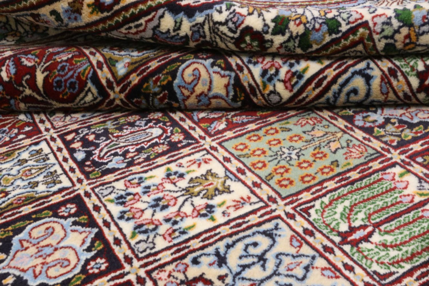 Persisk teppe - klassisk - 200 x 146 cm - flerfarget