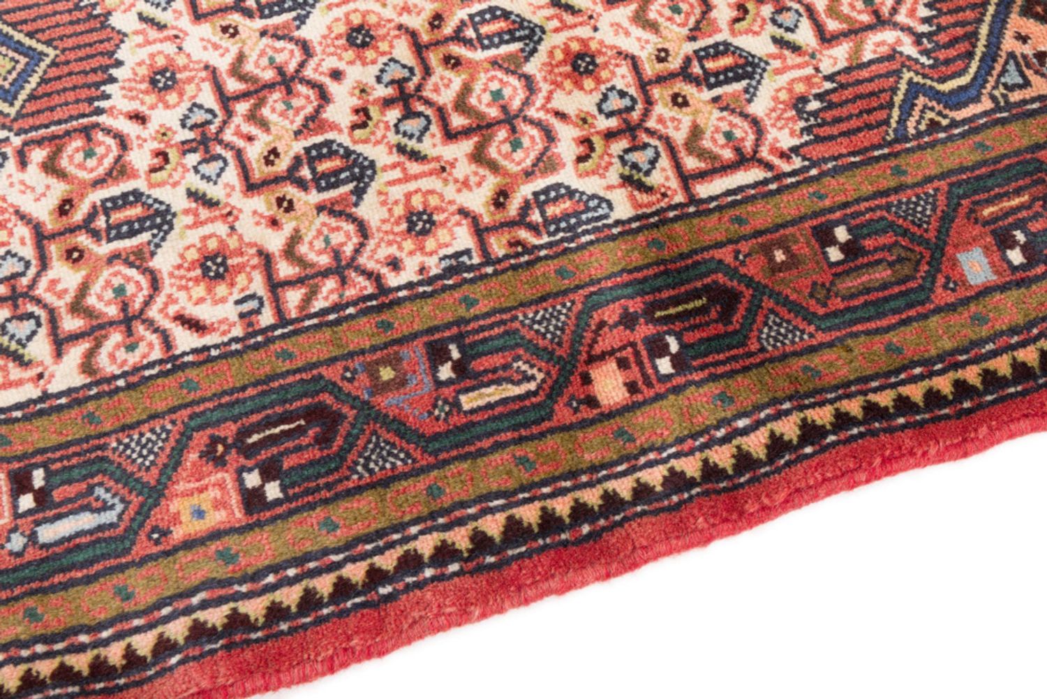 Alfombra de pasillo Alfombra persa - Nómada - 200 x 88 cm - rojo claro