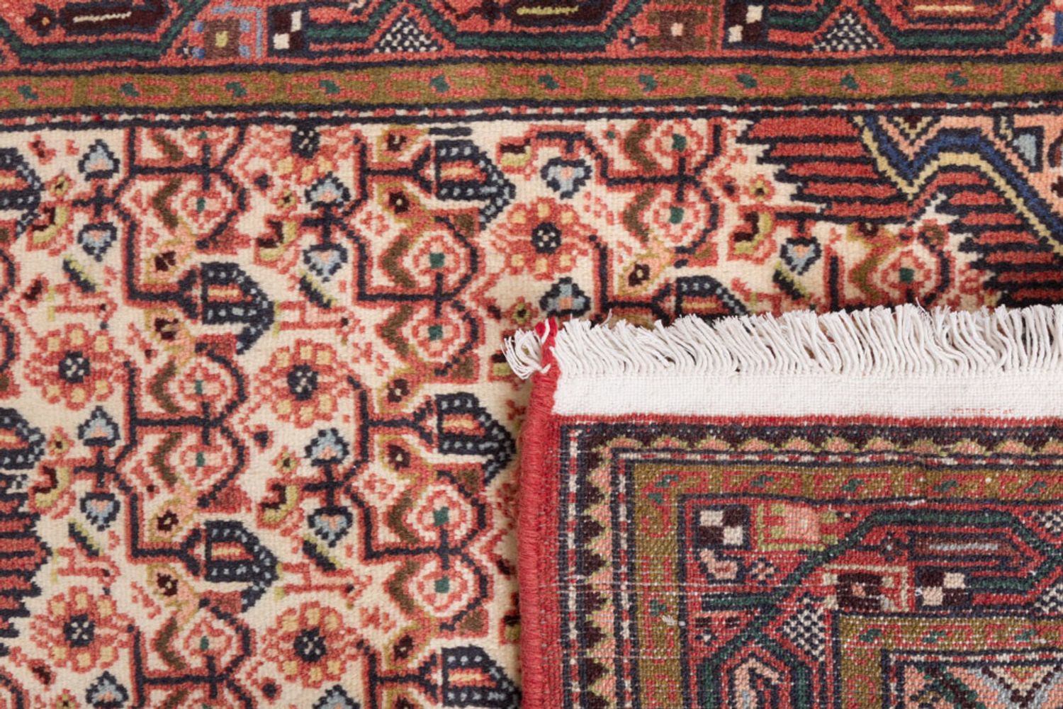 Alfombra de pasillo Alfombra persa - Nómada - 200 x 88 cm - rojo claro