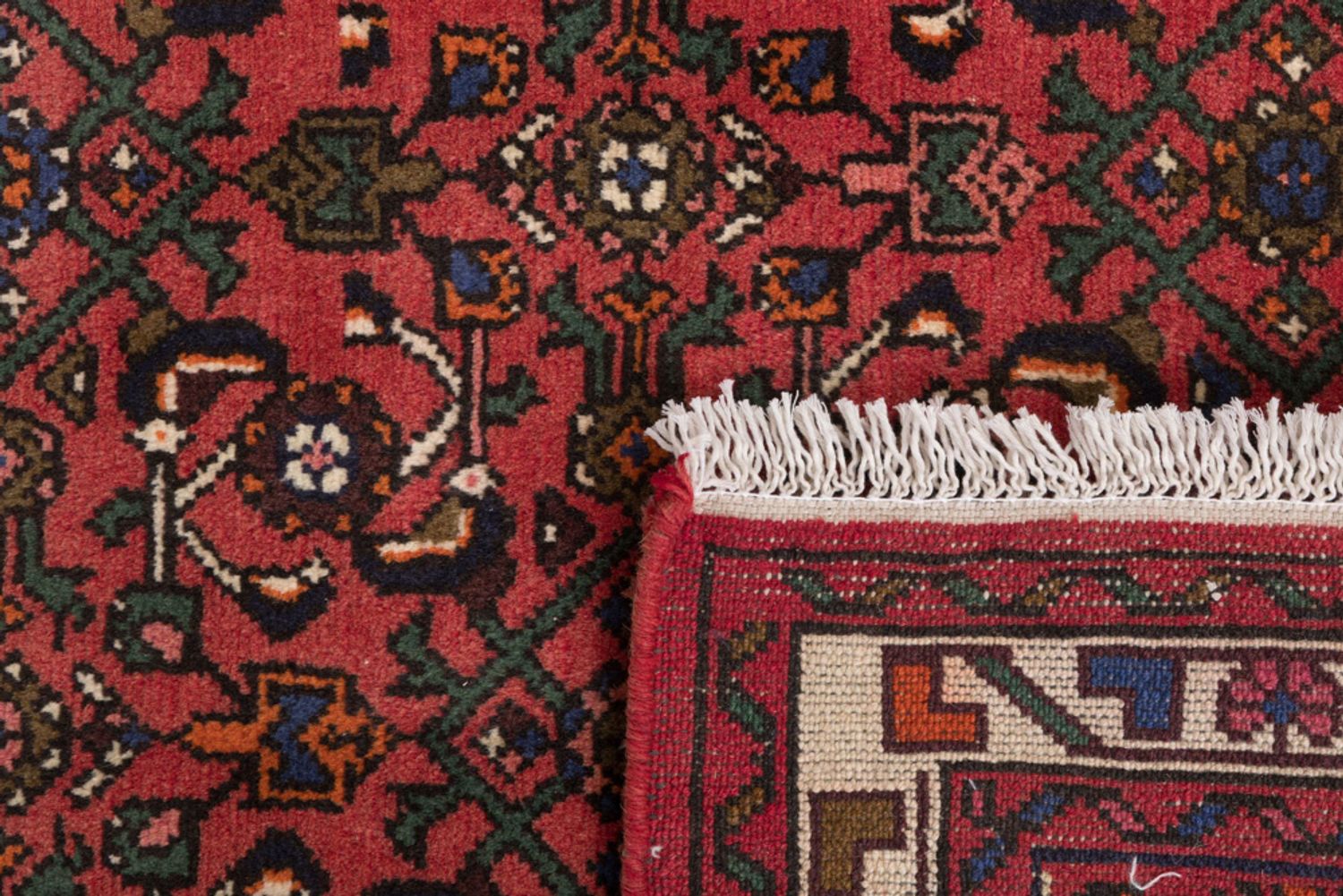 Alfombra de pasillo Alfombra persa - Nómada - 195 x 80 cm - rojo oscuro