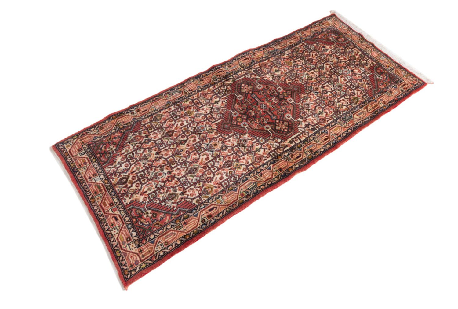 Alfombra de pasillo Alfombra persa - Clásica - 200 x 80 cm - rojo claro