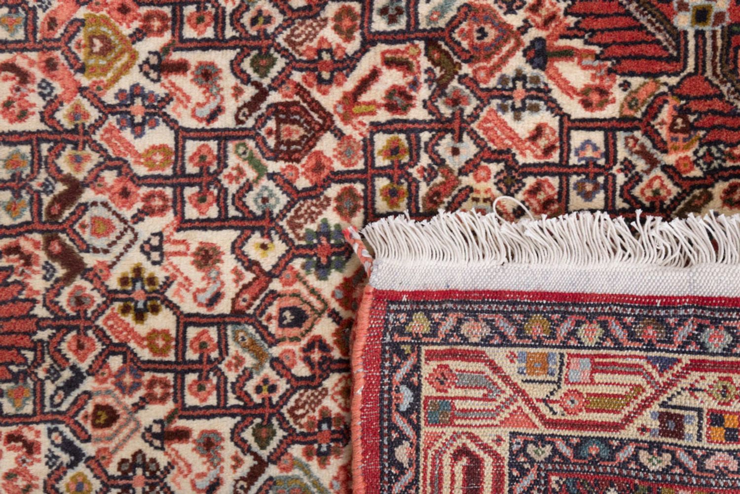 Alfombra de pasillo Alfombra persa - Clásica - 200 x 80 cm - rojo claro