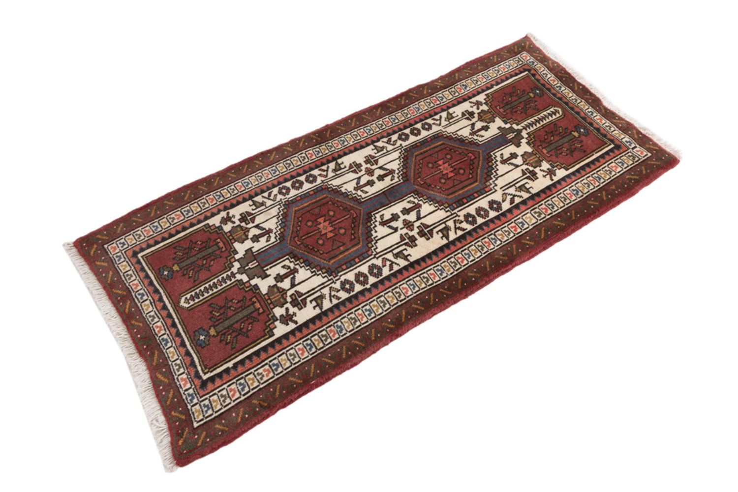 Alfombra de pasillo Alfombra persa - Nómada - 180 x 88 cm - multicolor