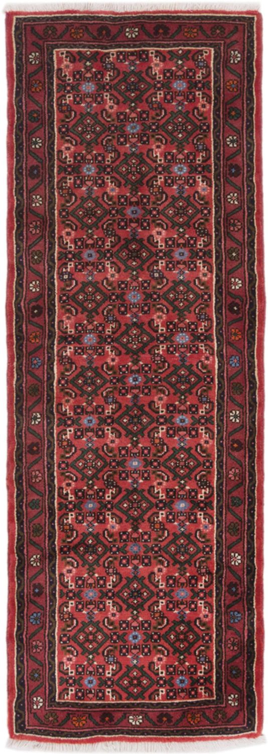Alfombra de pasillo Alfombra persa - Nómada - 197 x 70 cm - rojo oscuro
