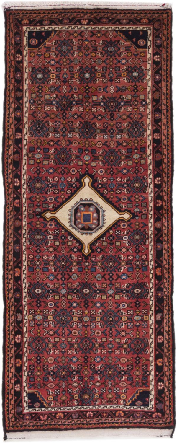 Alfombra de pasillo Alfombra persa - Nómada - 195 x 78 cm - rojo oscuro