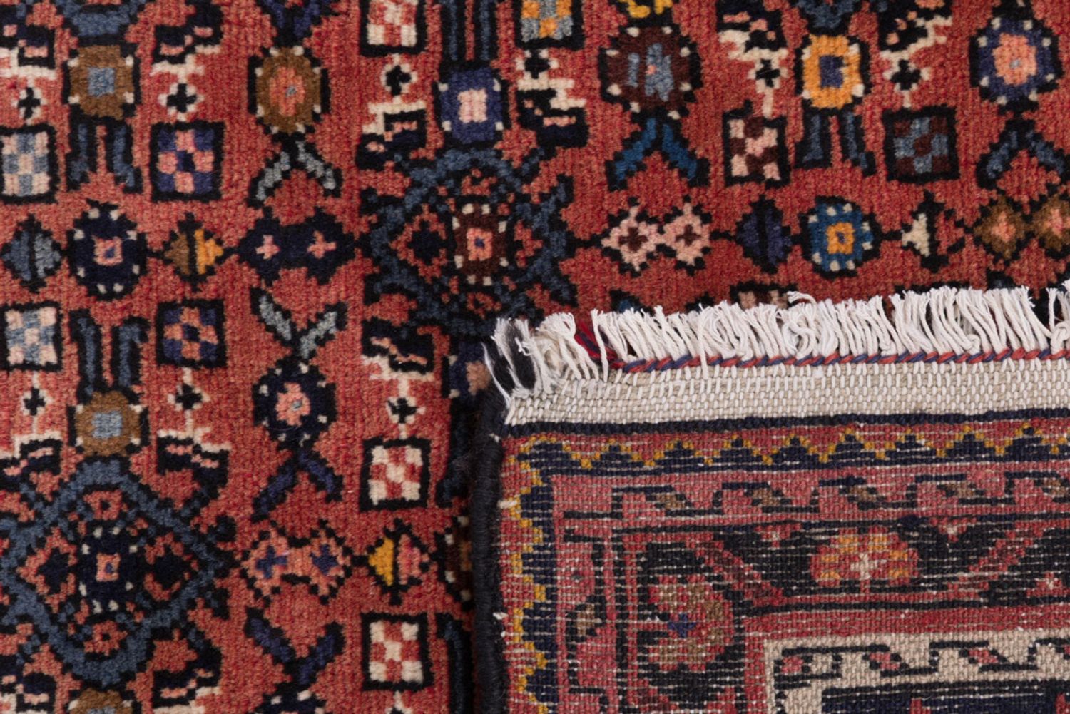 Alfombra de pasillo Alfombra persa - Nómada - 195 x 78 cm - rojo oscuro