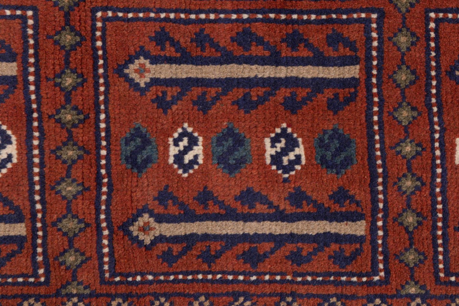 Alfombra de pasillo Alfombra persa - Nómada - 195 x 60 cm - rojo oscuro