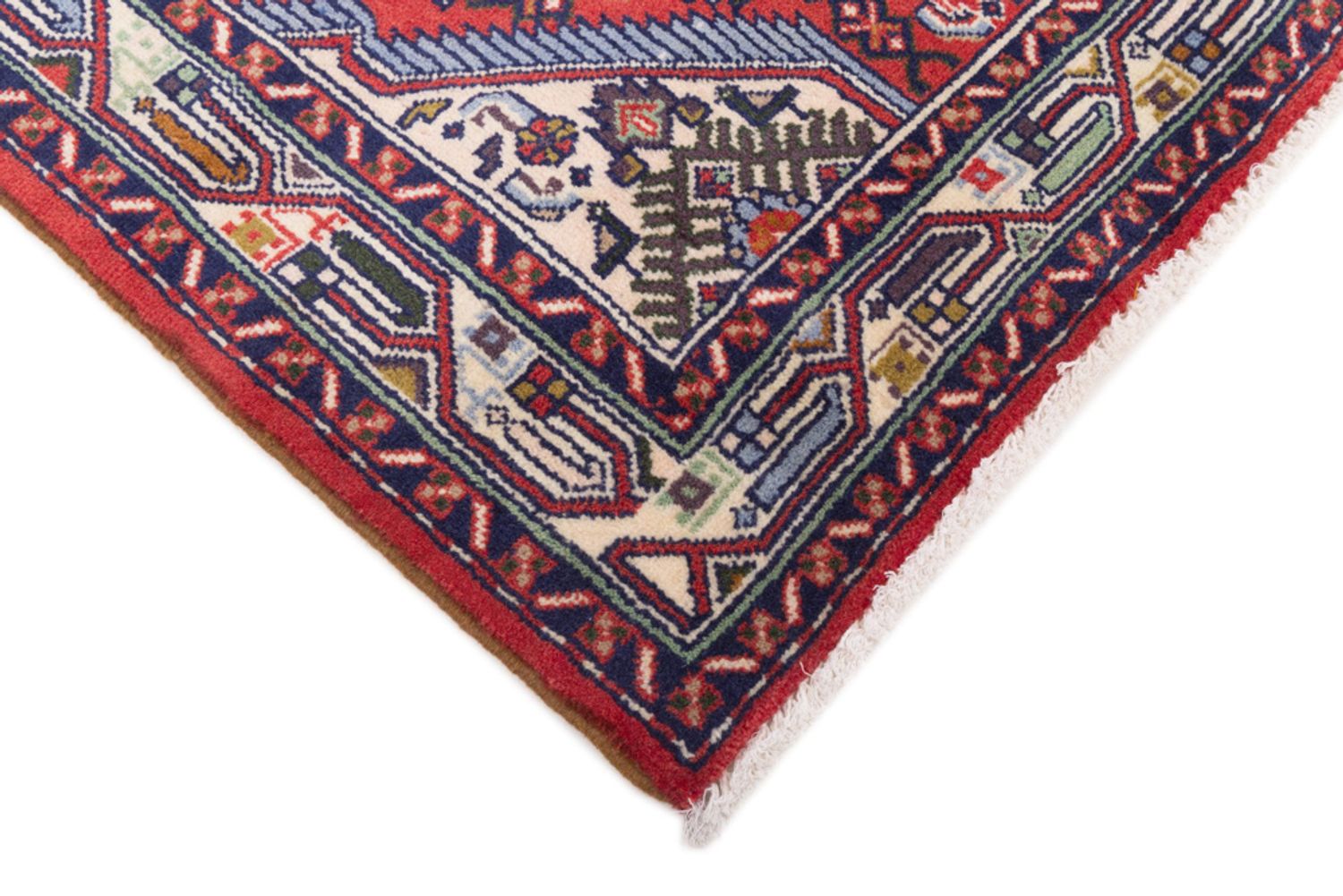 Persisk teppe - Nomadisk - 165 x 105 cm - mørk rød