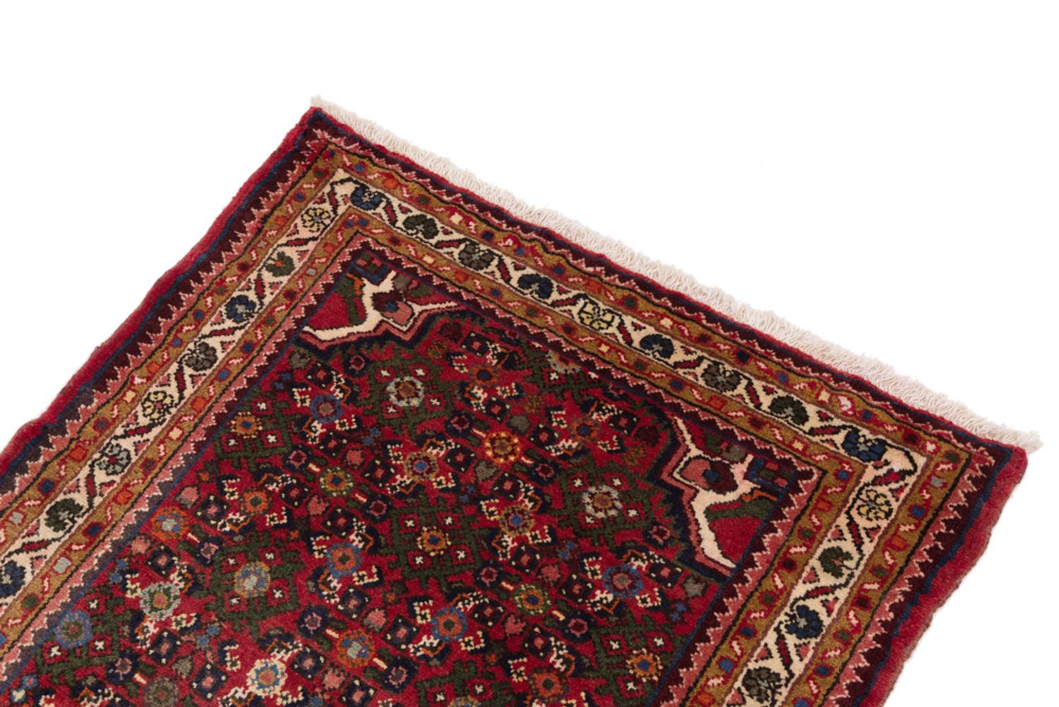 Alfombra persa - Nómada - 157 x 95 cm - rojo oscuro