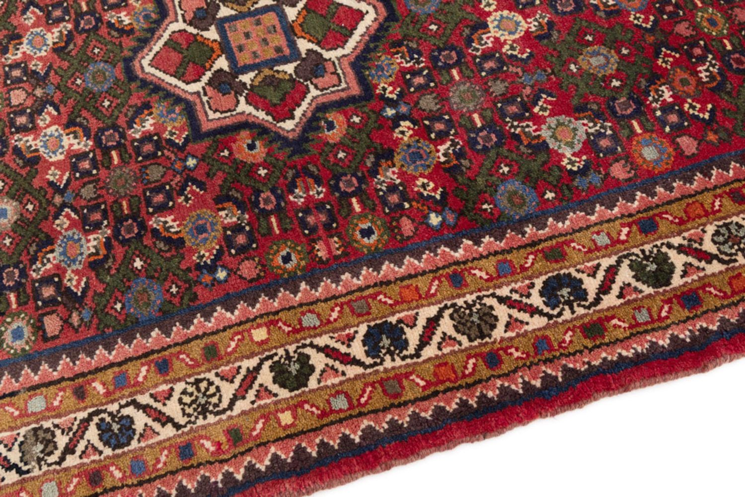 Alfombra persa - Nómada - 157 x 95 cm - rojo oscuro