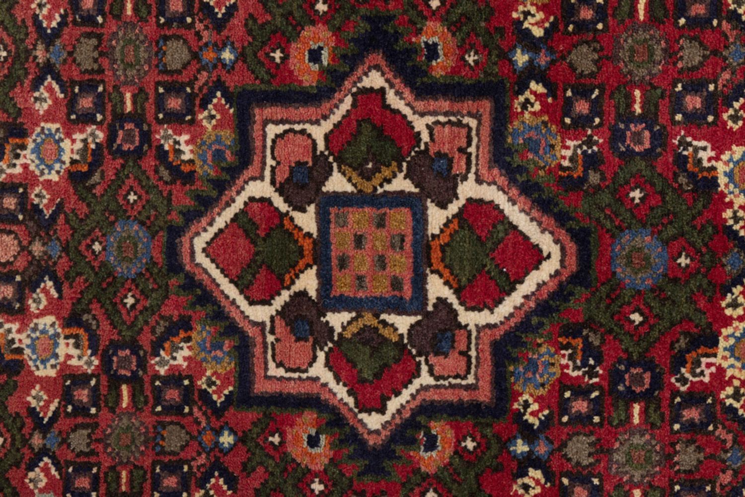 Alfombra persa - Nómada - 157 x 95 cm - rojo oscuro