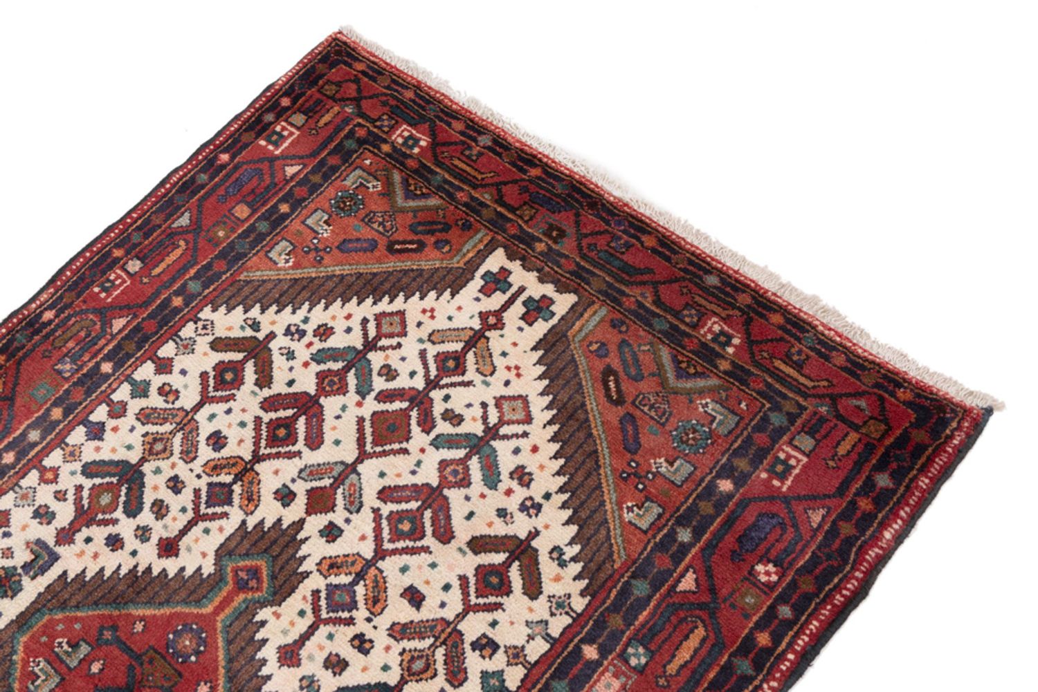 Alfombra persa - Nómada - 160 x 100 cm - rojo claro