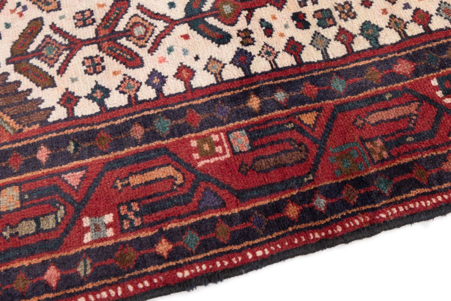 Alfombra persa - Nómada - 160 x 100 cm - rojo claro