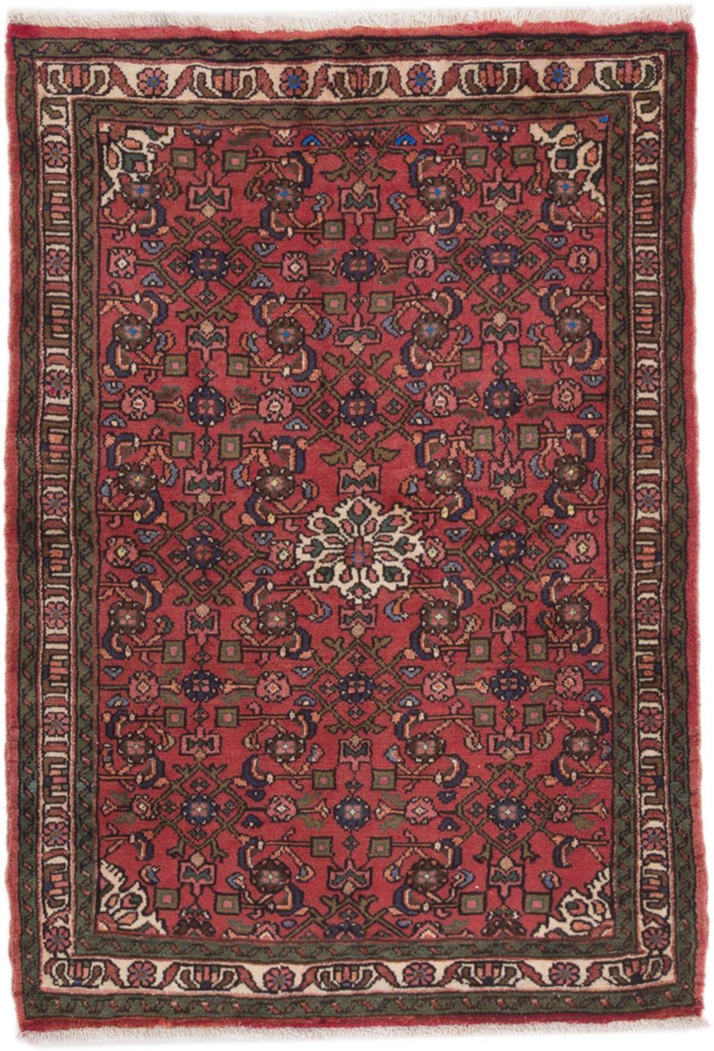 Alfombra persa - Nómada - 148 x 100 cm - rojo