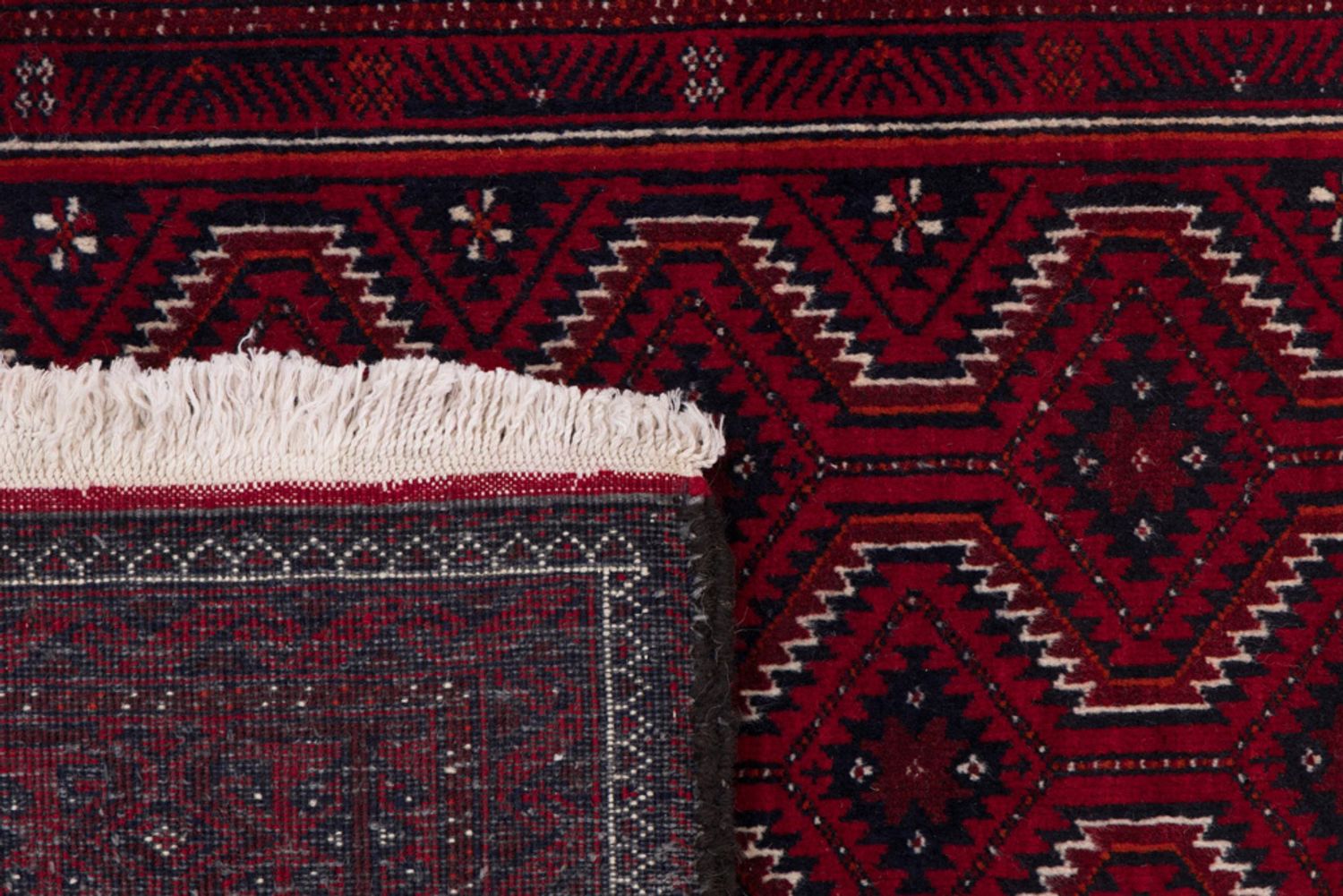 Balutsj-teppe - 165 x 100 cm - mørk rød