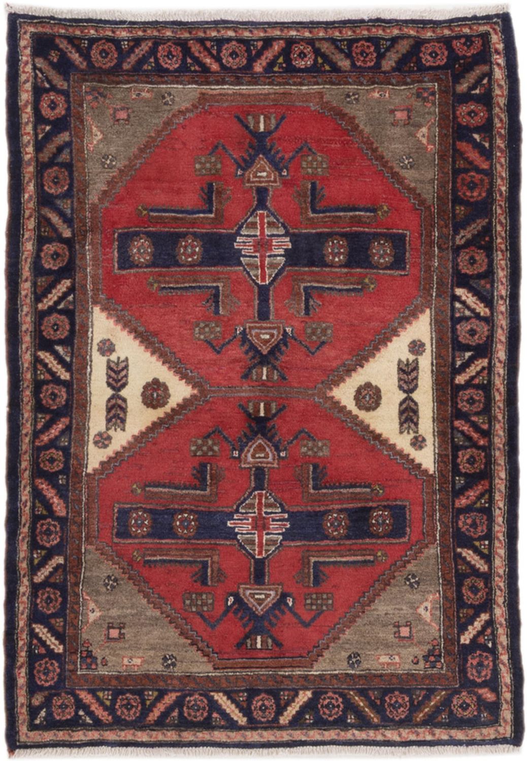 Alfombra persa - Nómada - 145 x 107 cm - multicolor