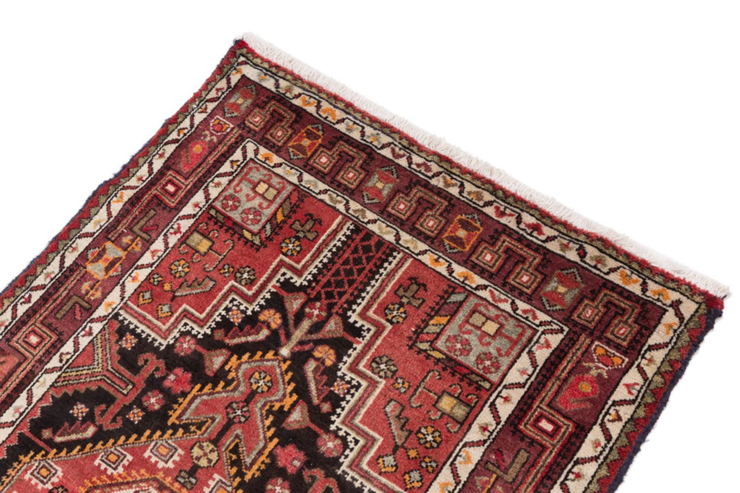 Alfombra persa - Nómada - 155 x 100 cm - rojo oscuro