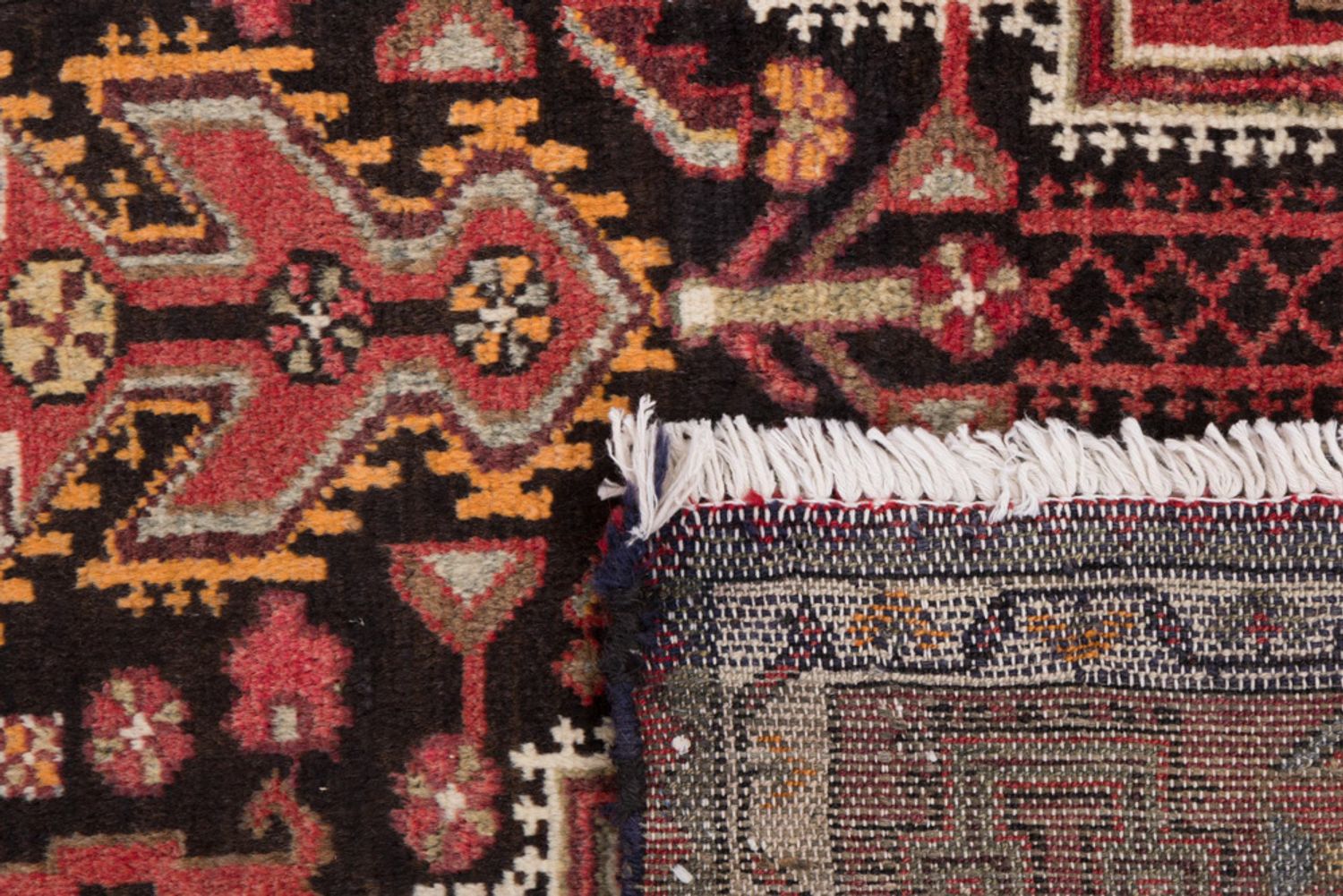 Alfombra persa - Nómada - 155 x 100 cm - rojo oscuro