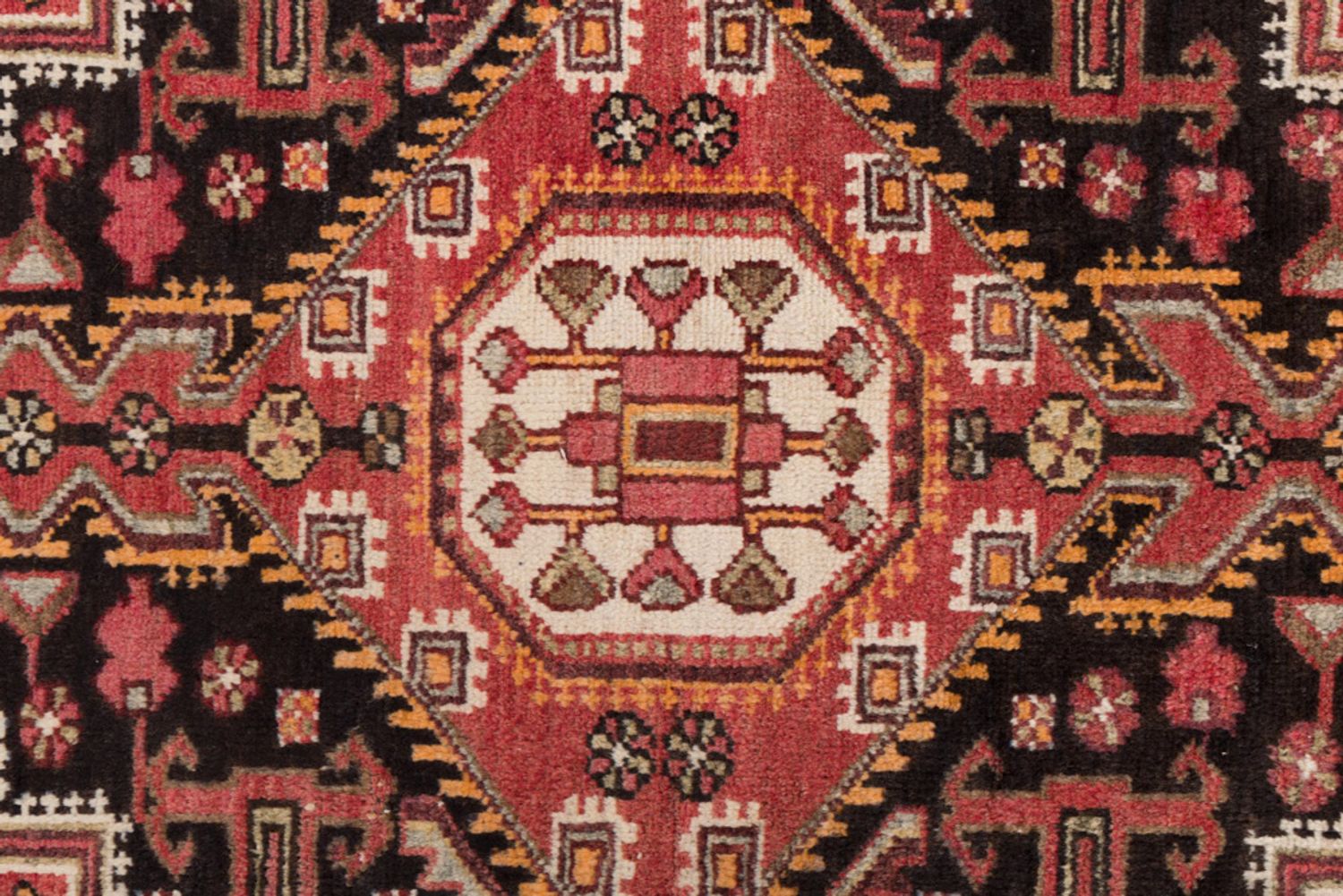 Alfombra persa - Nómada - 155 x 100 cm - rojo oscuro