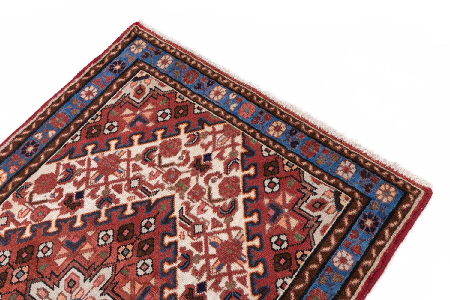 Alfombra persa - Nómada - 150 x 100 cm - rojo oscuro