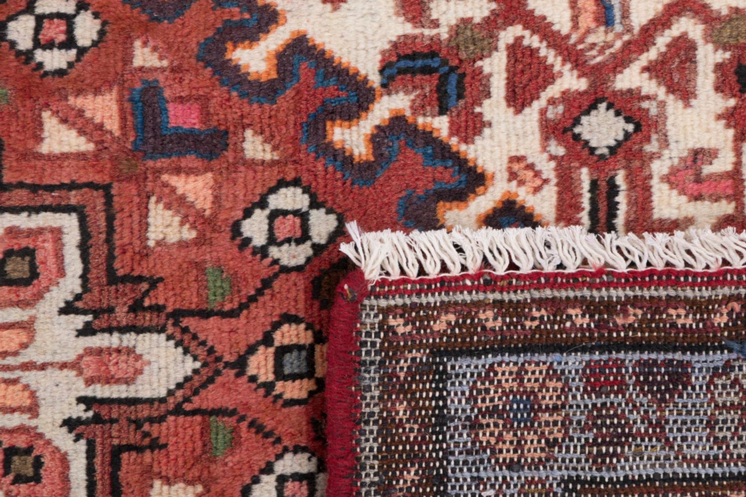 Alfombra persa - Nómada - 150 x 100 cm - rojo oscuro