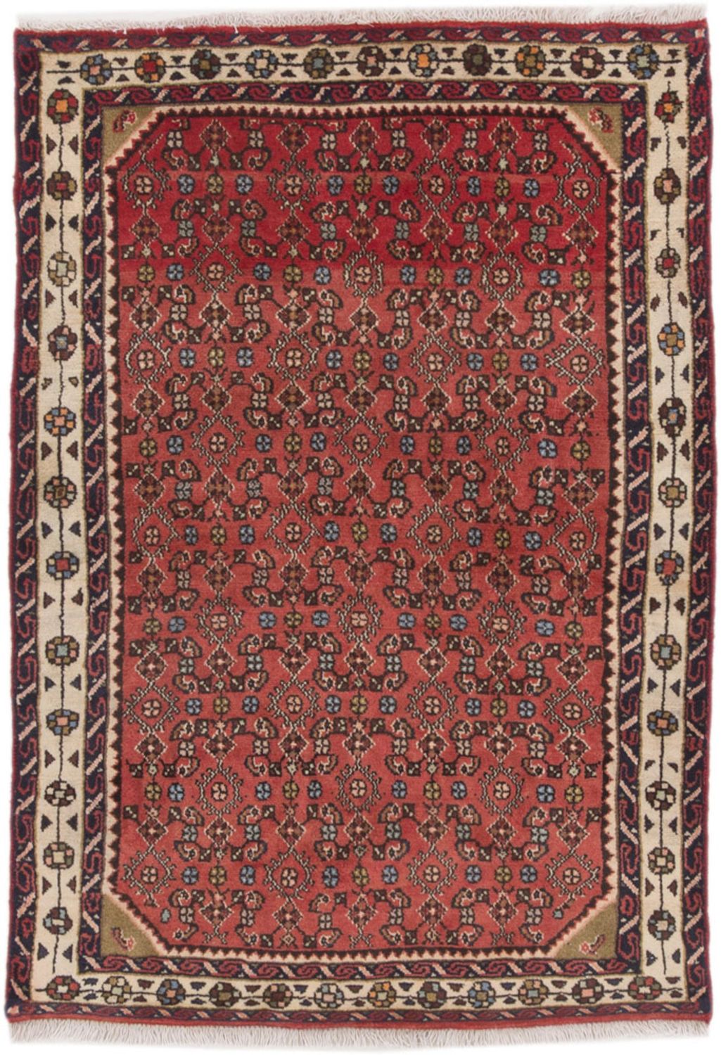 Alfombra persa - Nómada - 145 x 105 cm - rojo