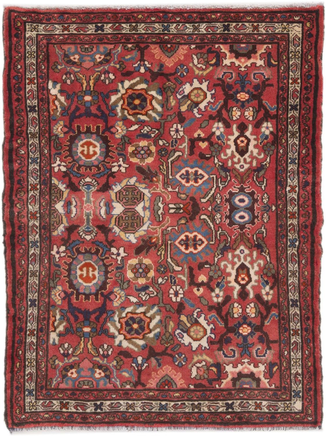 Alfombra persa - Nómada - 140 x 100 cm - rojo