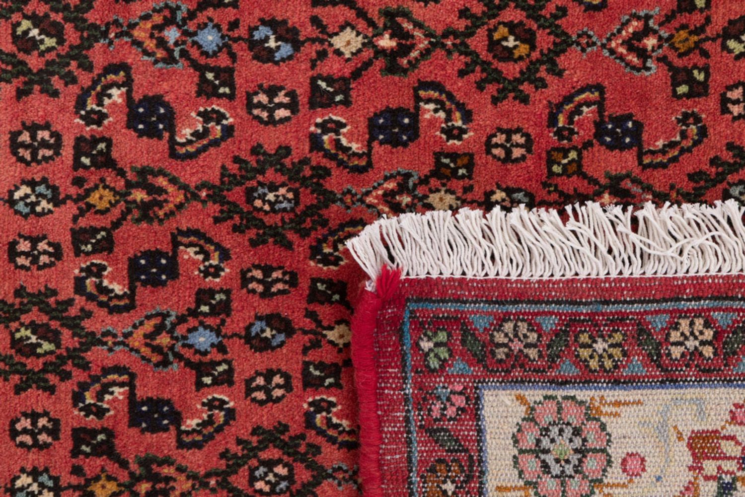 Alfombra persa - Nómada - 150 x 105 cm - rojo oscuro