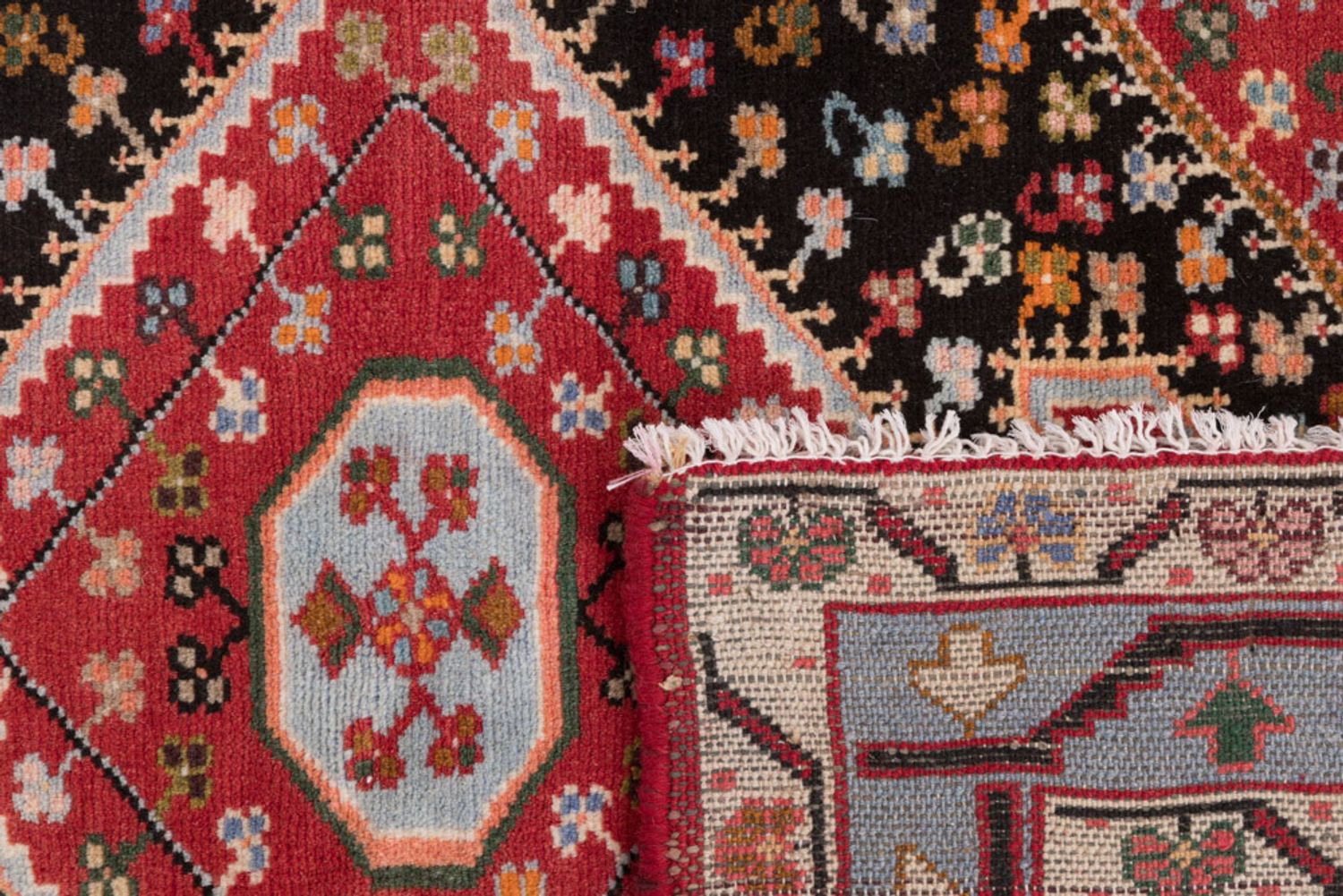 Alfombra persa - Nómada - 130 x 105 cm - multicolor