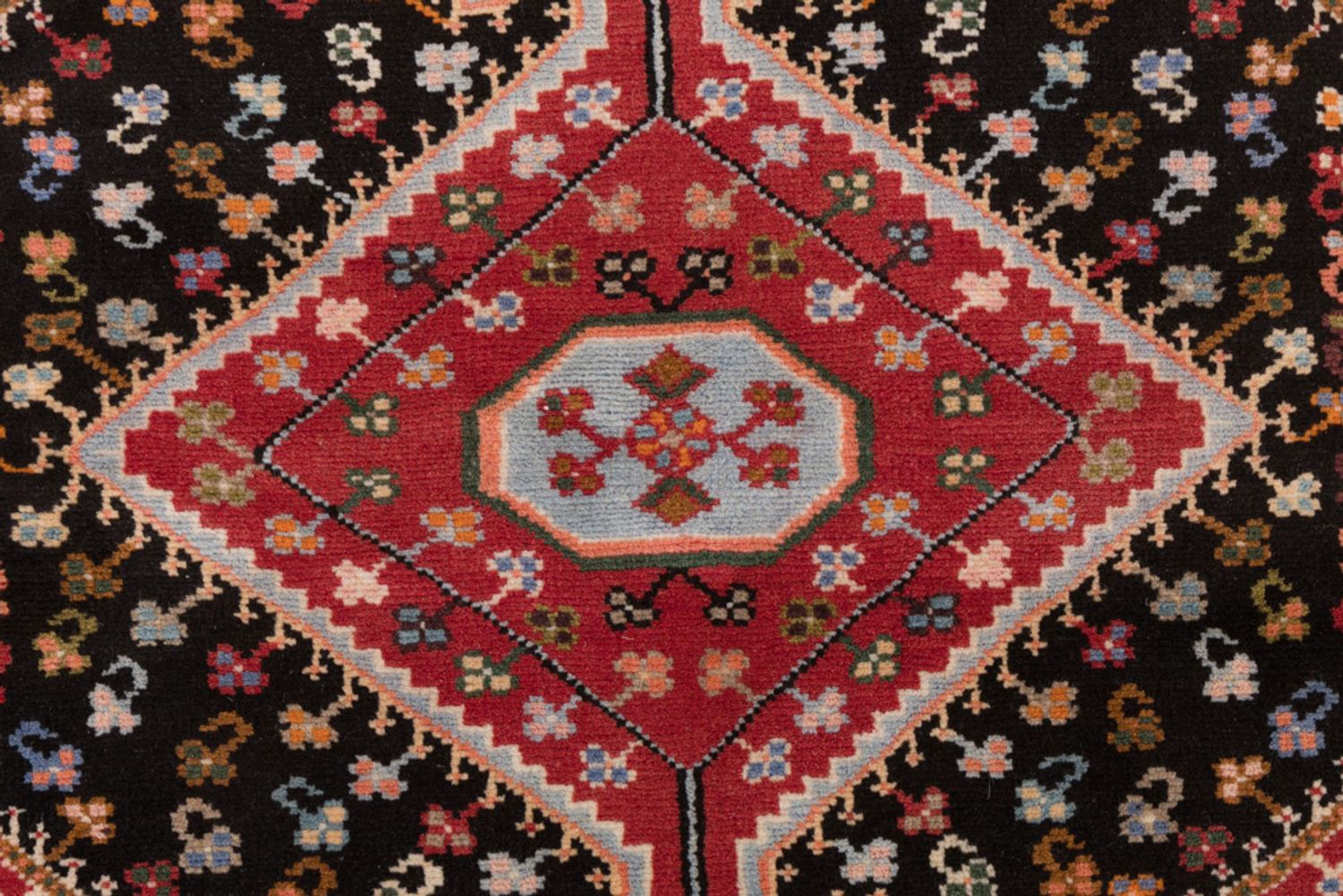 Alfombra persa - Nómada - 130 x 105 cm - multicolor