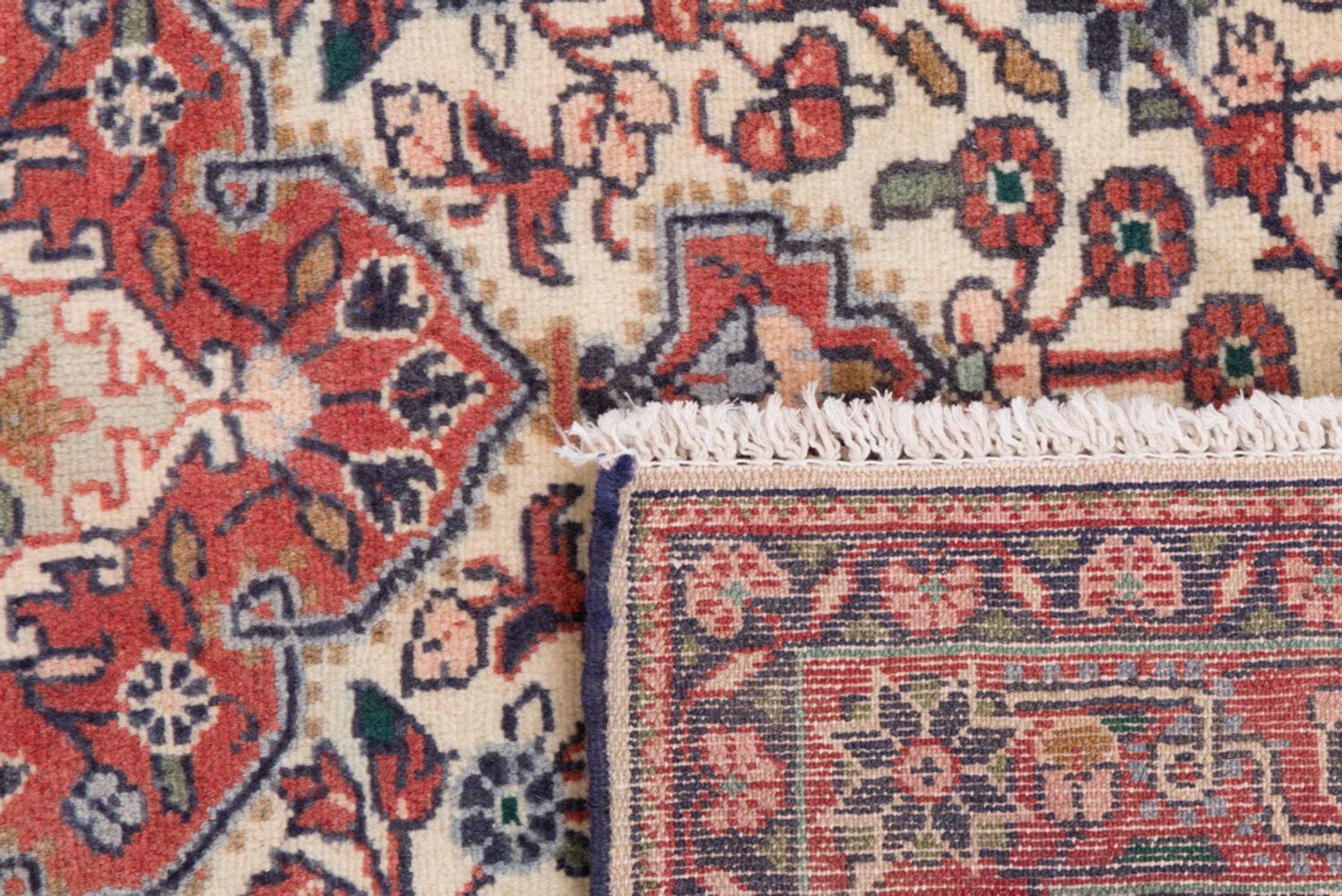 Persisk teppe - klassisk - 155 x 113 cm - lys beige