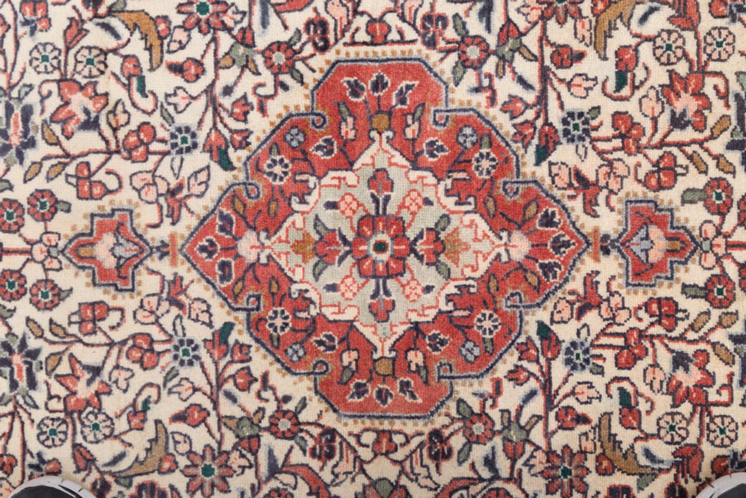 Persisk teppe - klassisk - 155 x 113 cm - lys beige